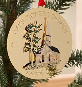 Oaks Pioneer Church Ornament